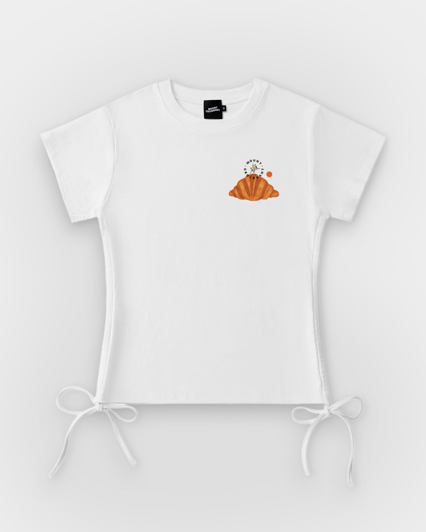 Dancing on Mount Croissant Side-Ribbon Tee