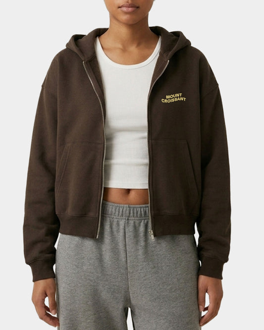 Brown Mount Croissant Club Full-Zip Jacket