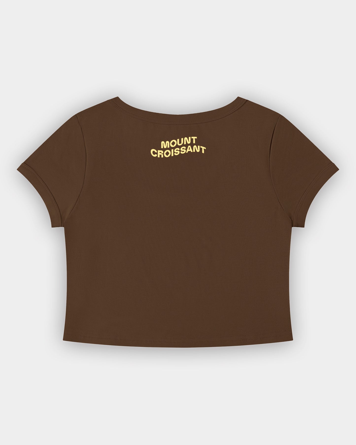 Seekers on Mount Croissant Scoop Neck Crop Top
