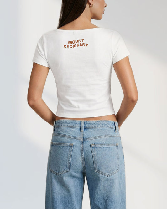 Seekers on Mount Croissant V-neck Tee
