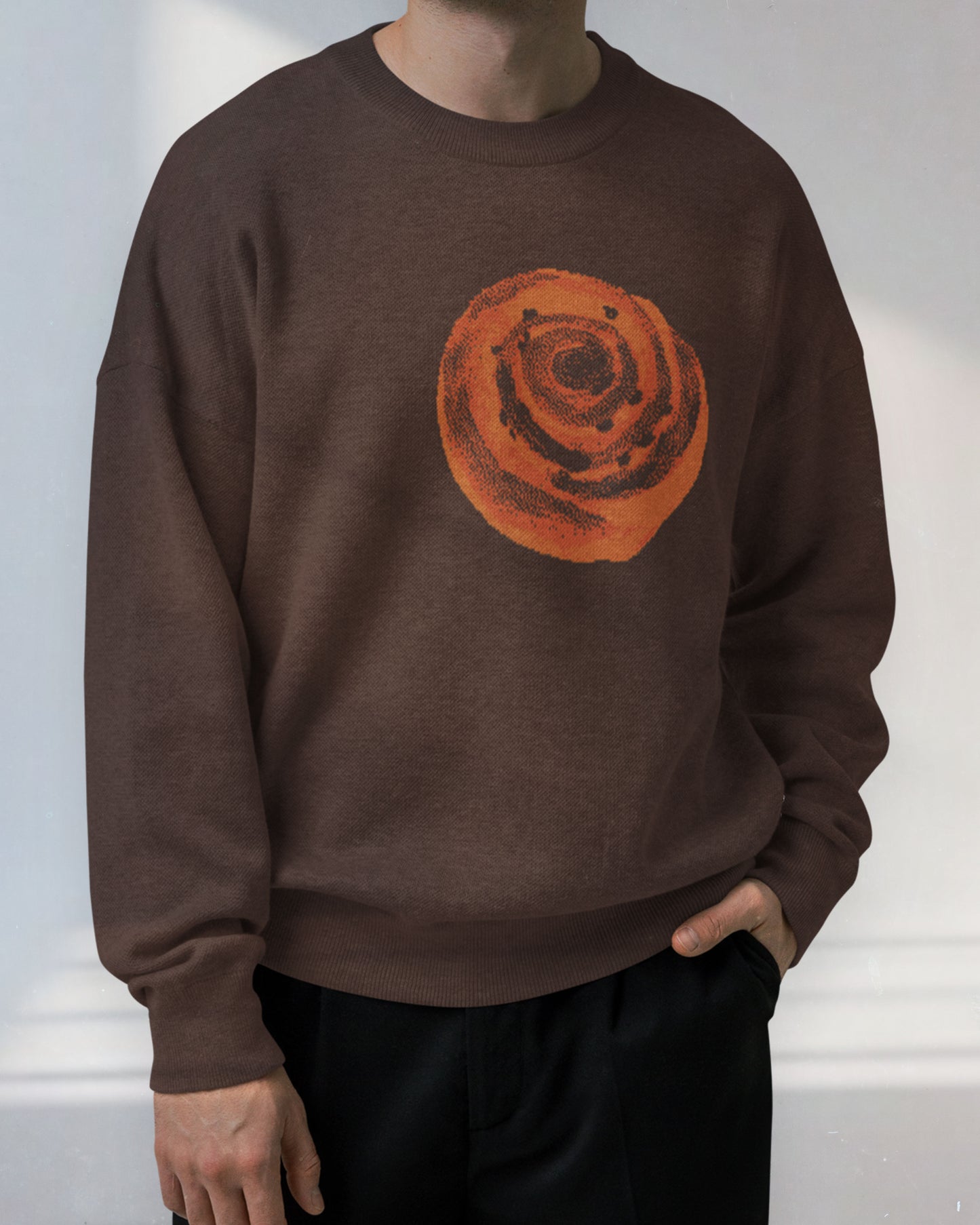 Pain aux raisins knitted sweater