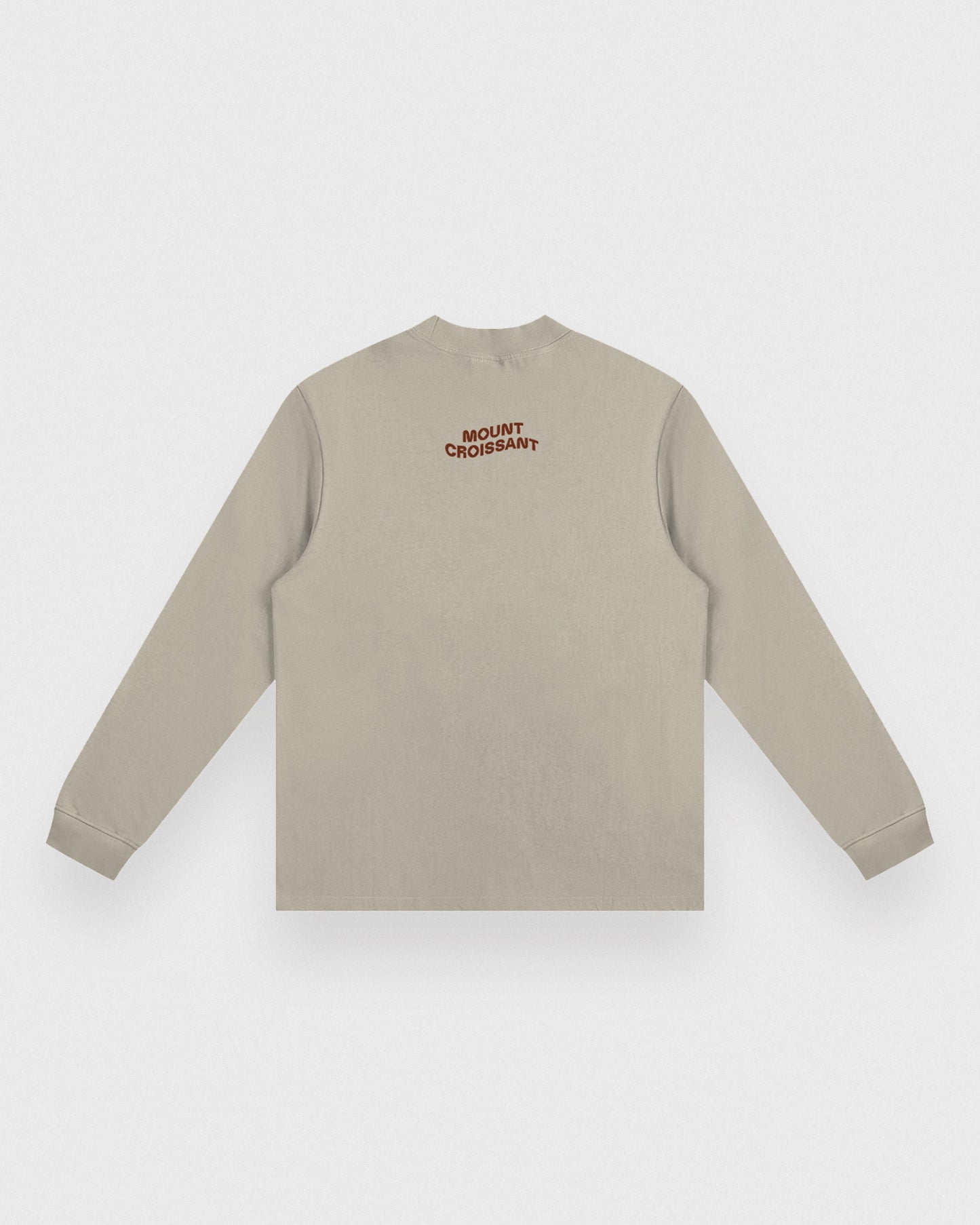 sweatshirt,horse,equestrian,western,fashion,whimsical,gift,graphic,croissant,surreal,illustration,quirky,dream,unique,sweater,brown,cute,relaxed,aesthetic,sunset,sunrise,mountain