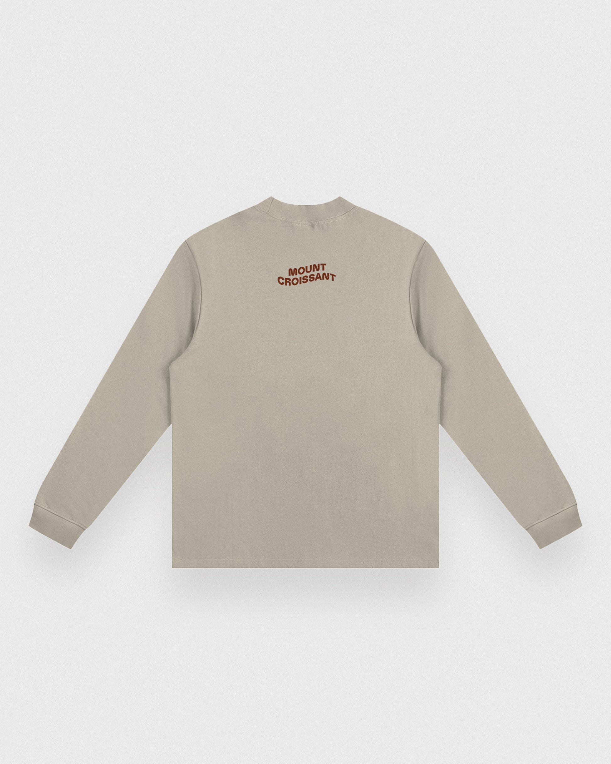 sweatshirt,horse,equestrian,western,fashion,whimsical,gift,graphic,croissant,surreal,illustration,quirky,dream,unique,sweater,brown,cute,relaxed,aesthetic,sunset,sunrise,mountain