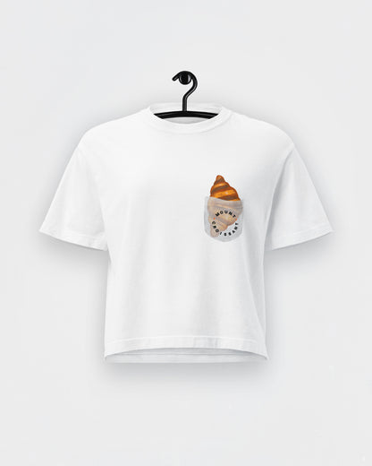Pocket Croissant Crop Top - Faux Pocket Edition