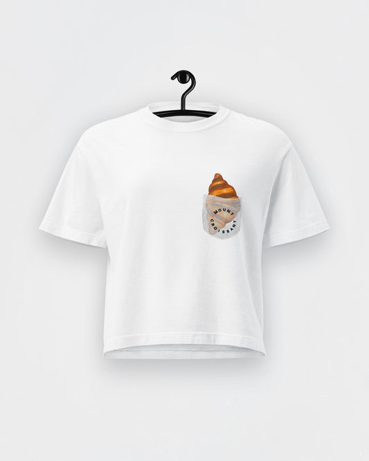 Pocket Croissant Crop Top - Faux Pocket Edition