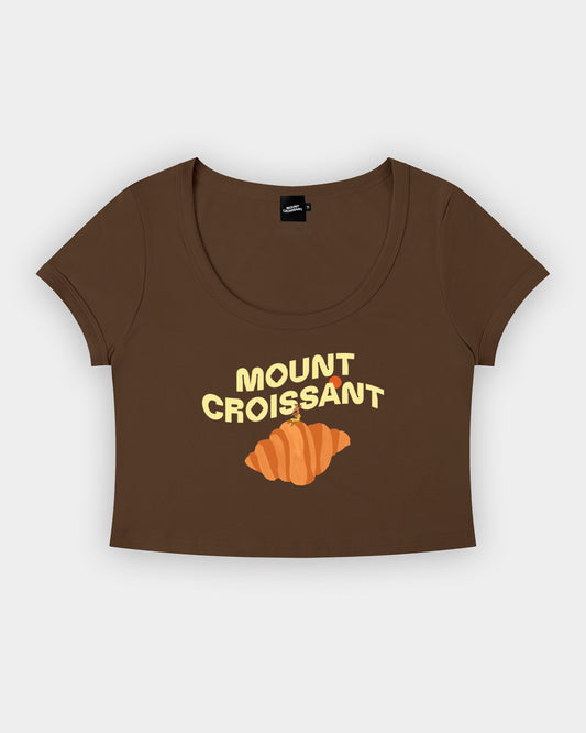 Seekers on Mount Croissant Scoop Neck Crop Top