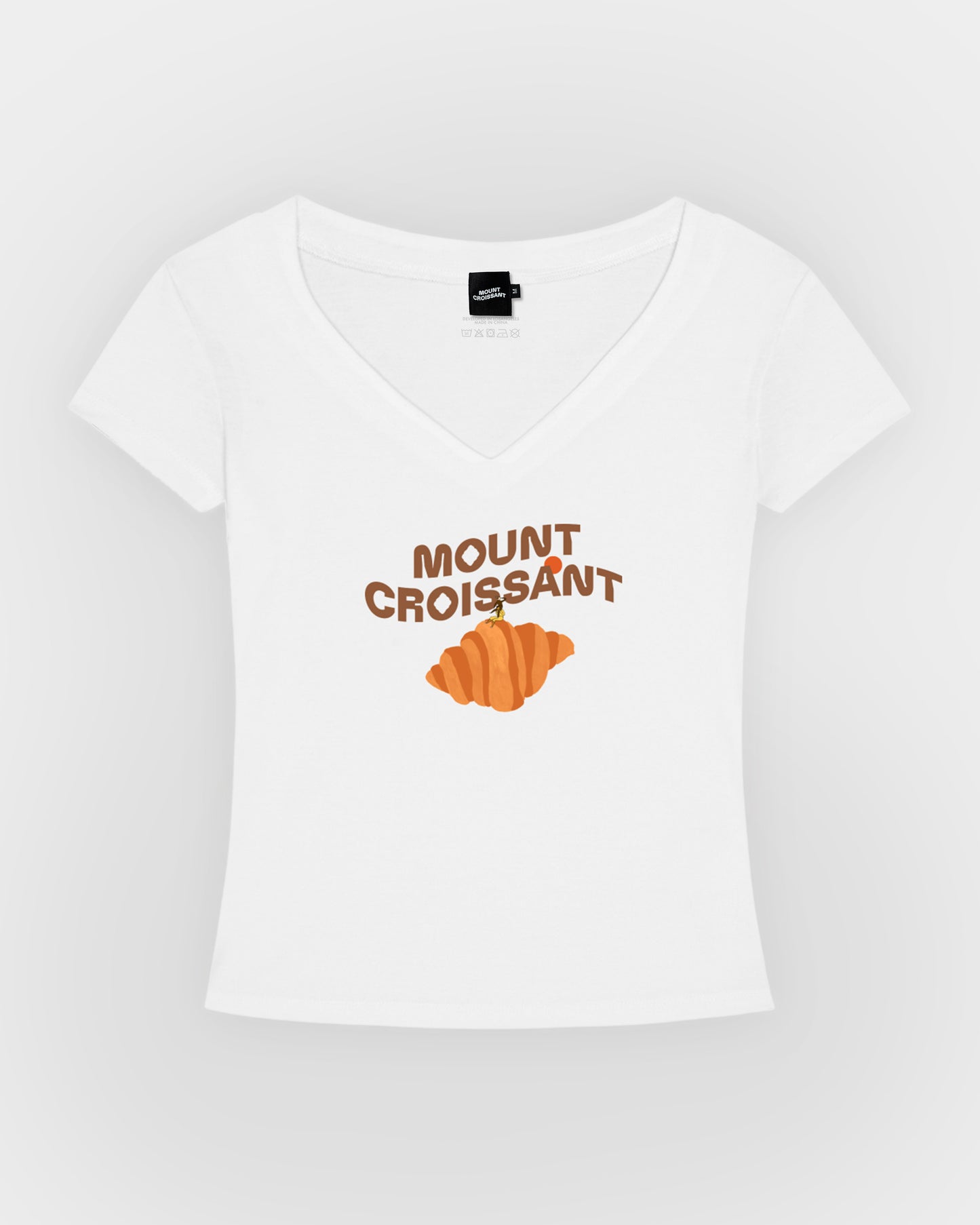 Seekers on Mount Croissant V-neck Tee