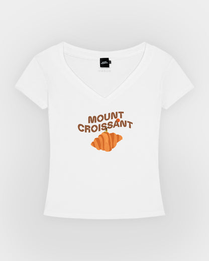 Seekers on Mount Croissant V-neck Tee
