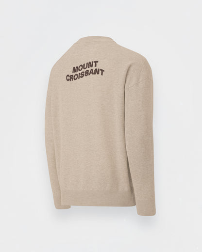 Croissant knitted sweater