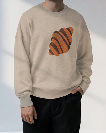 Croissant knitted sweater