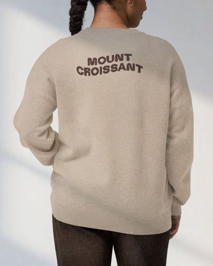 Croissant knitted sweater