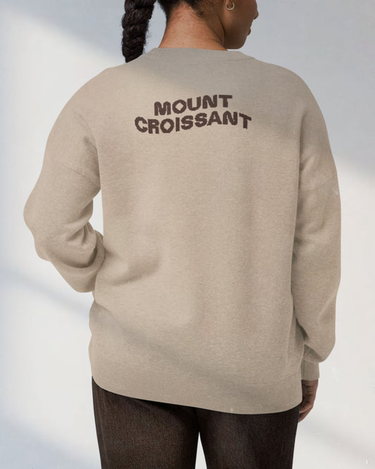 Croissant knitted sweater