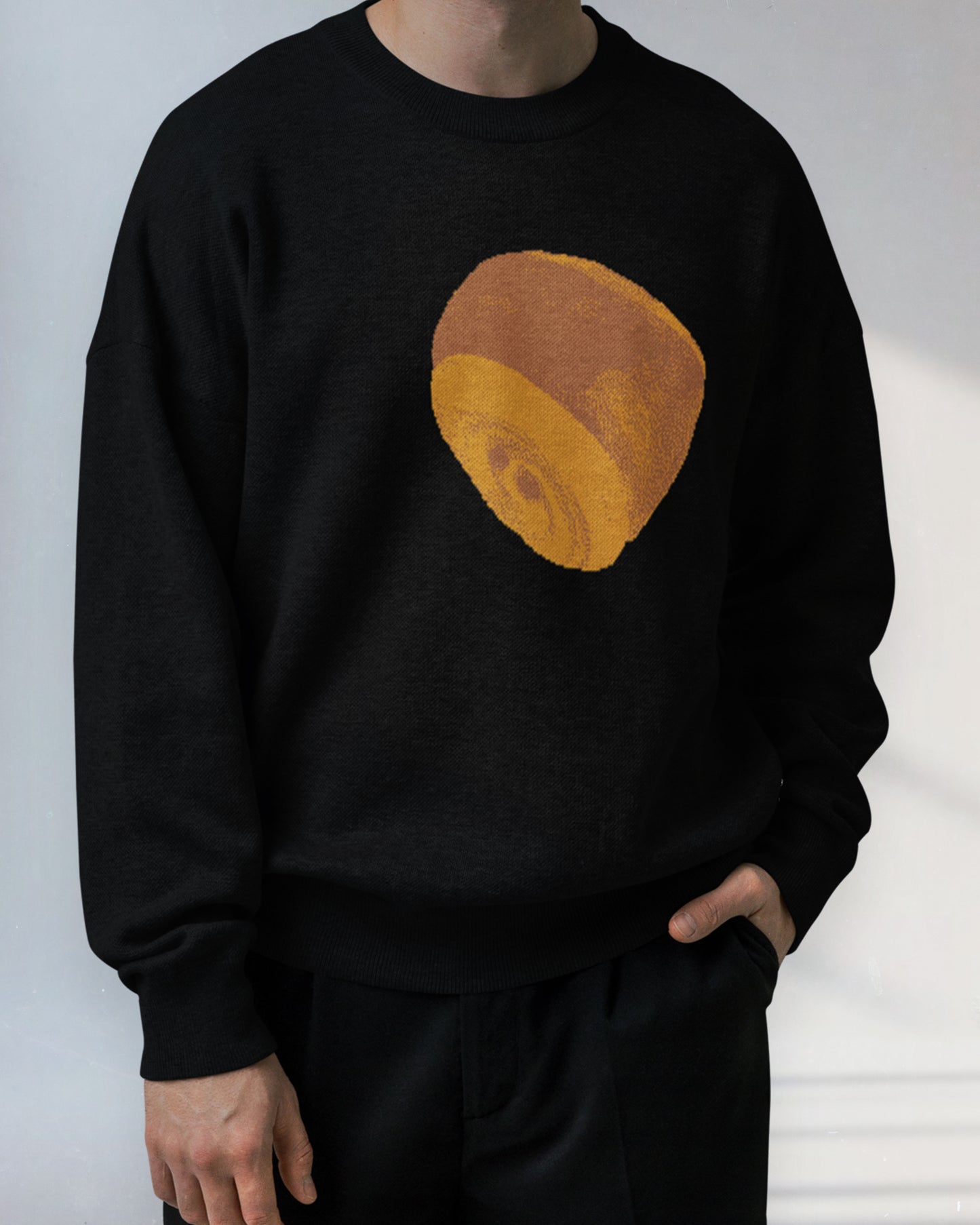 Pain au chocolat knitted sweater