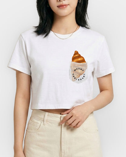 Pocket Croissant Crop Top - Faux Pocket Edition