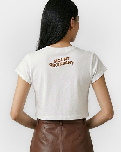 Pocket Croissant Crop Top - Faux Pocket Edition