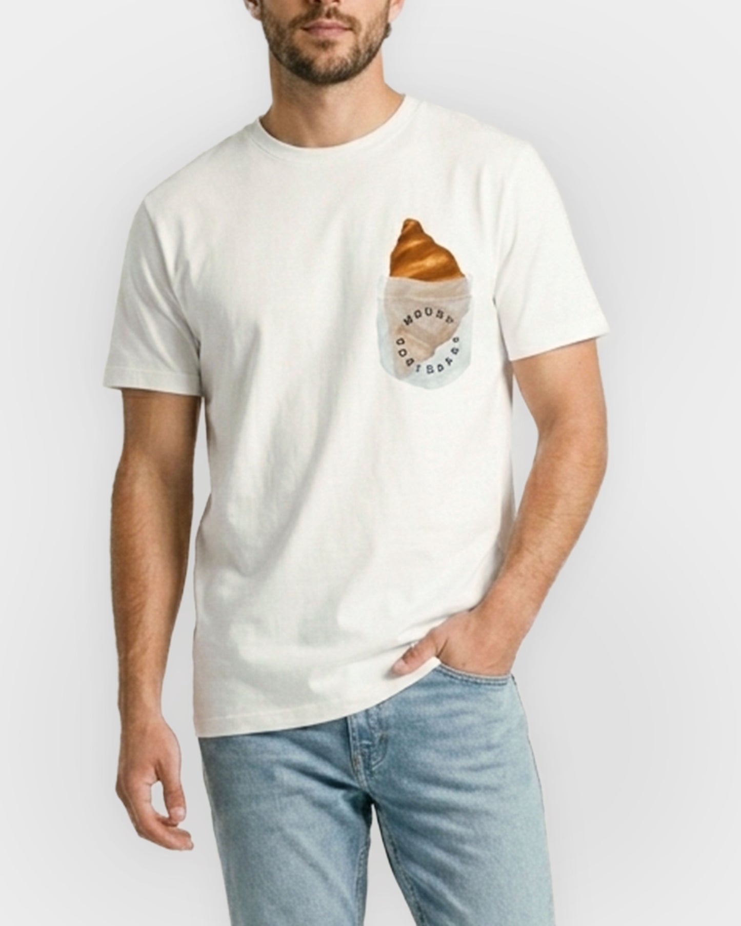 Pocket Croissant Shirt - Faux Pocket Edition